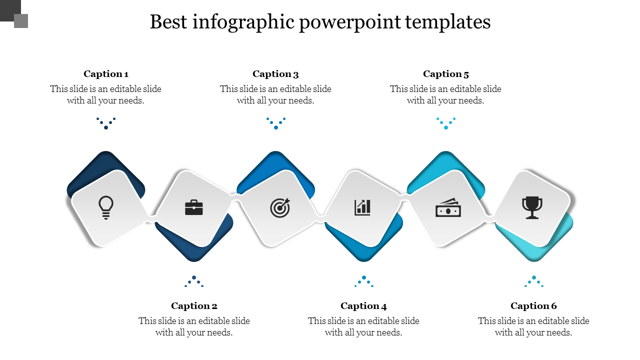 Free - Best Infographic PowerPoint Templates Pack of 6 Slides